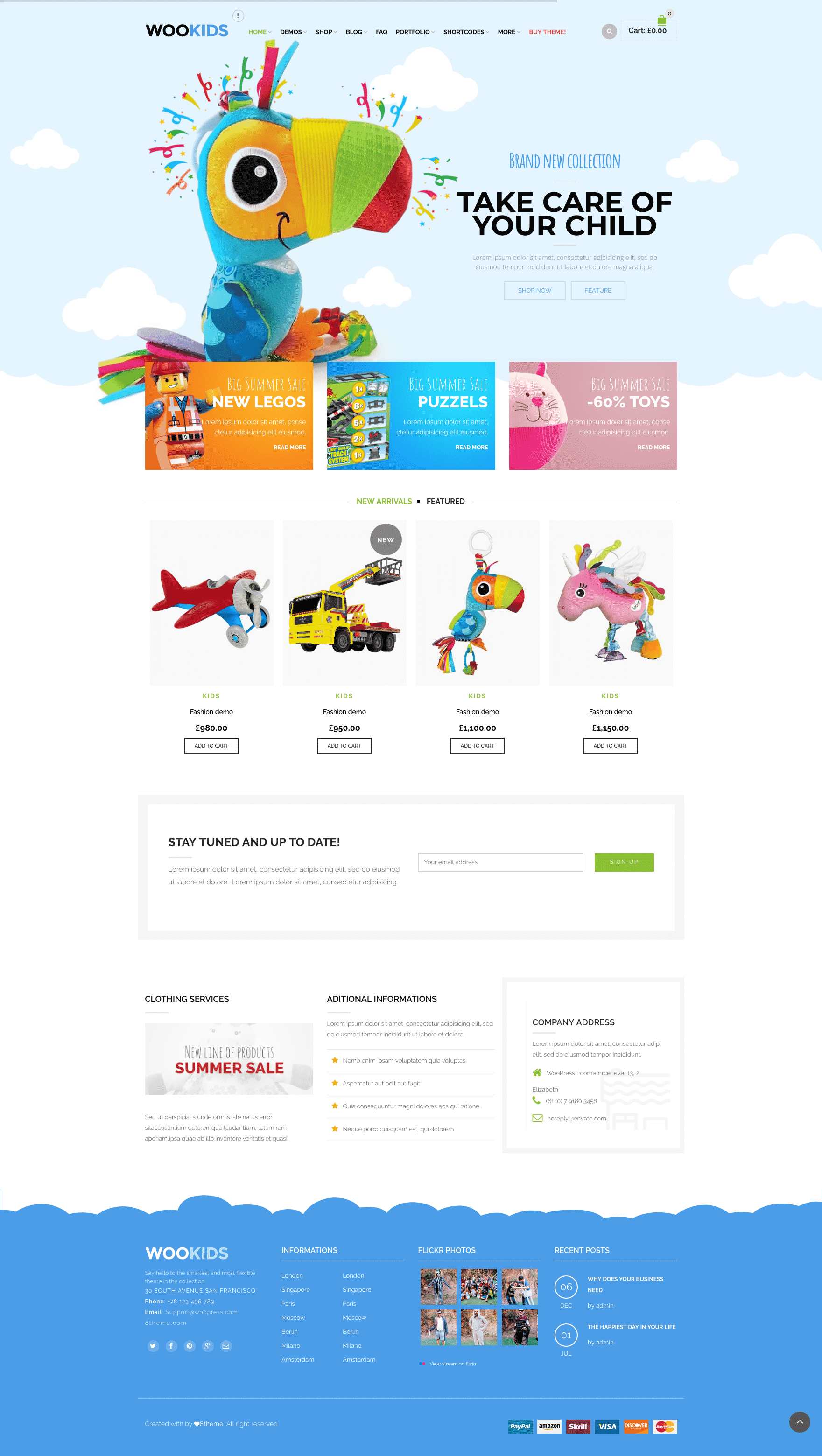 8theme Woopress kids WooCommerce theme