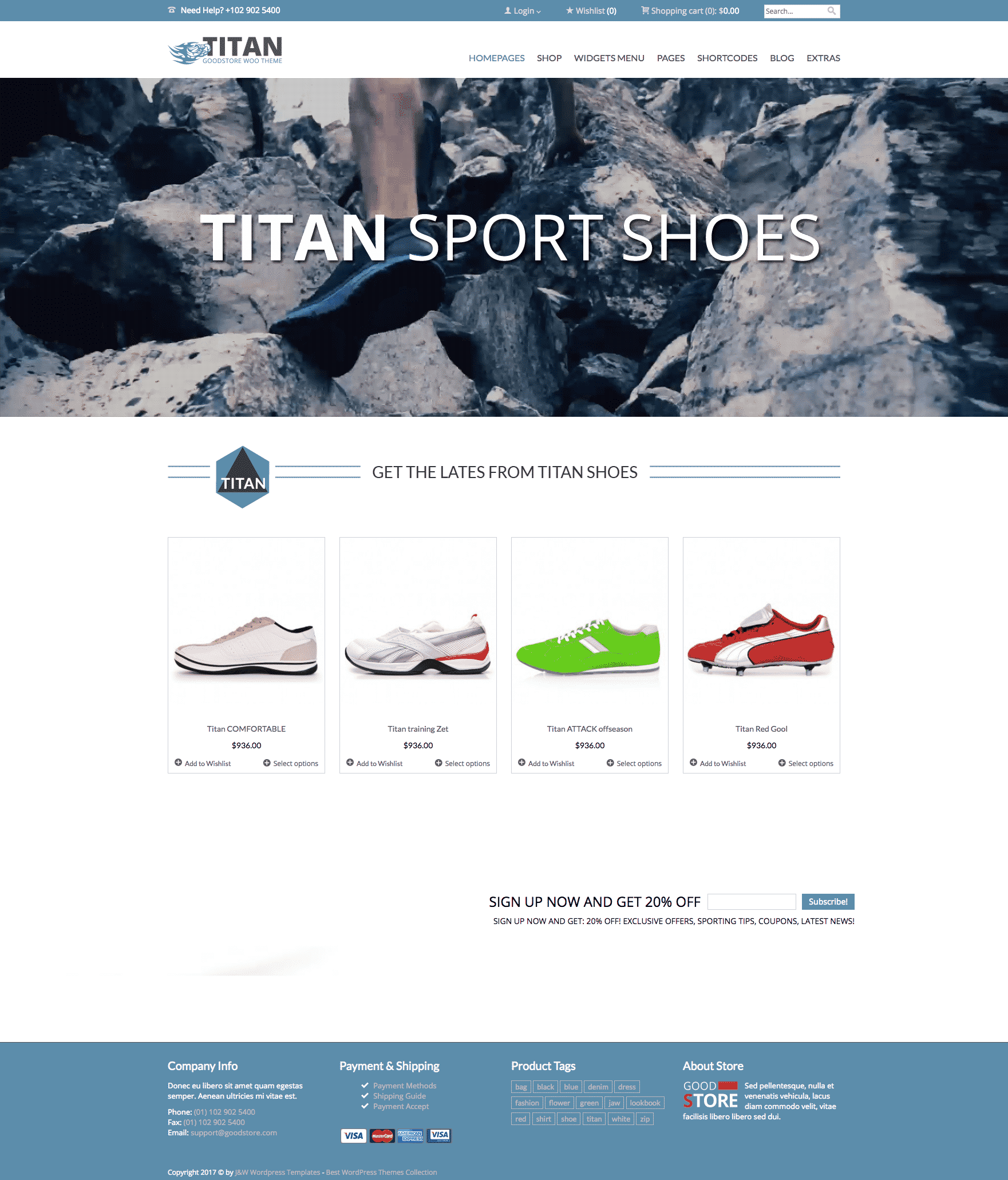 Jawtemplates Goodstore WooCommerce theme