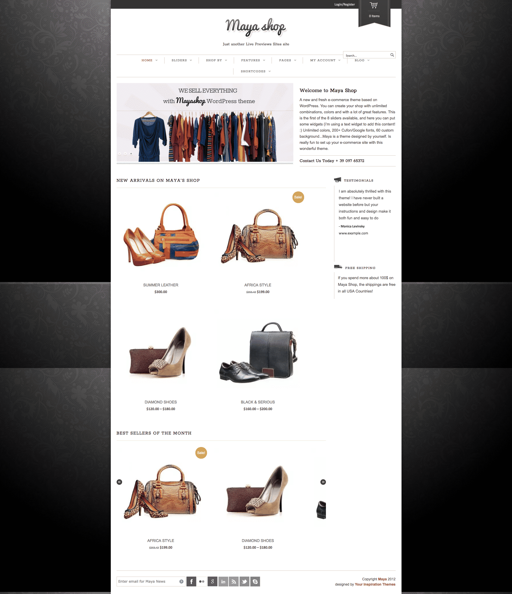 Yithemes Maya shop WooCommerce theme