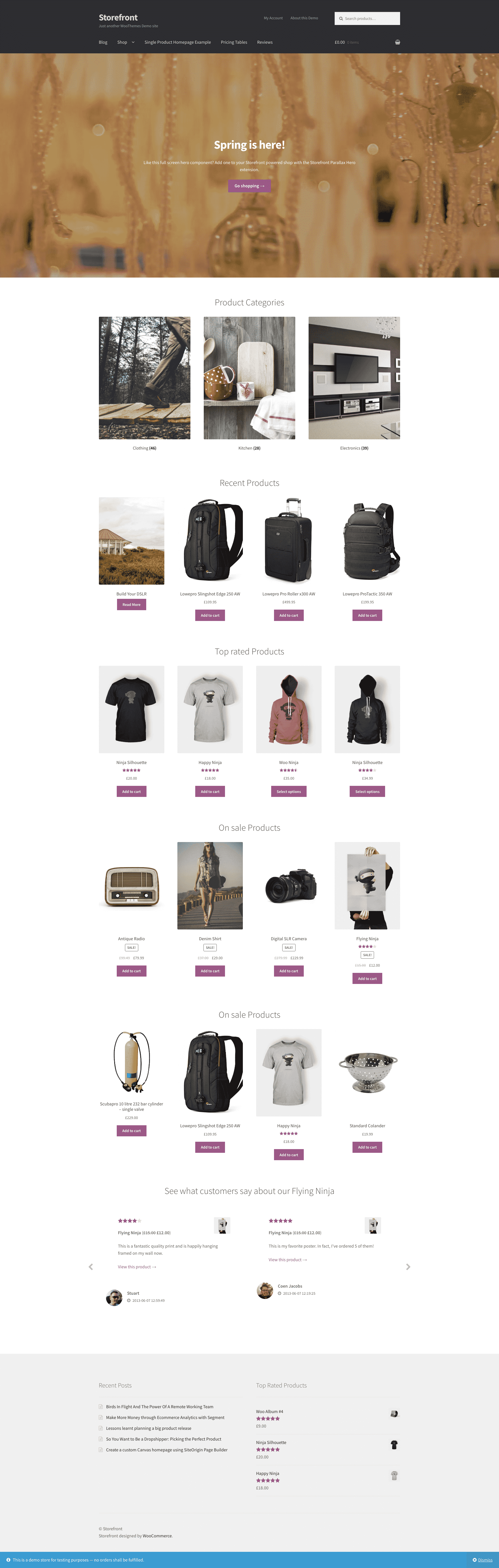 WooThemes Storefront WooCommerce theme