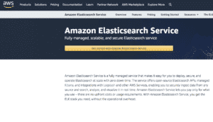 Amazon AWS Elasticsearch home