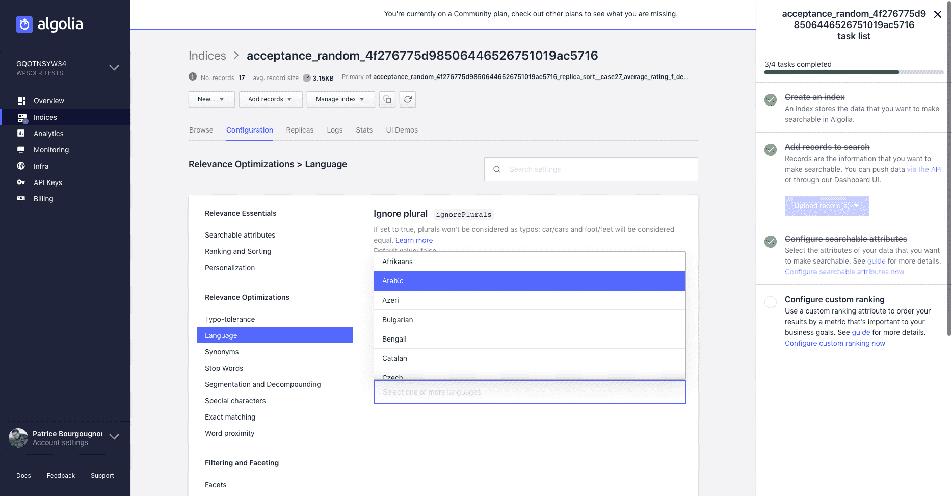 Image wpsolr-algolia-index-settings.png of Feature - Hosting