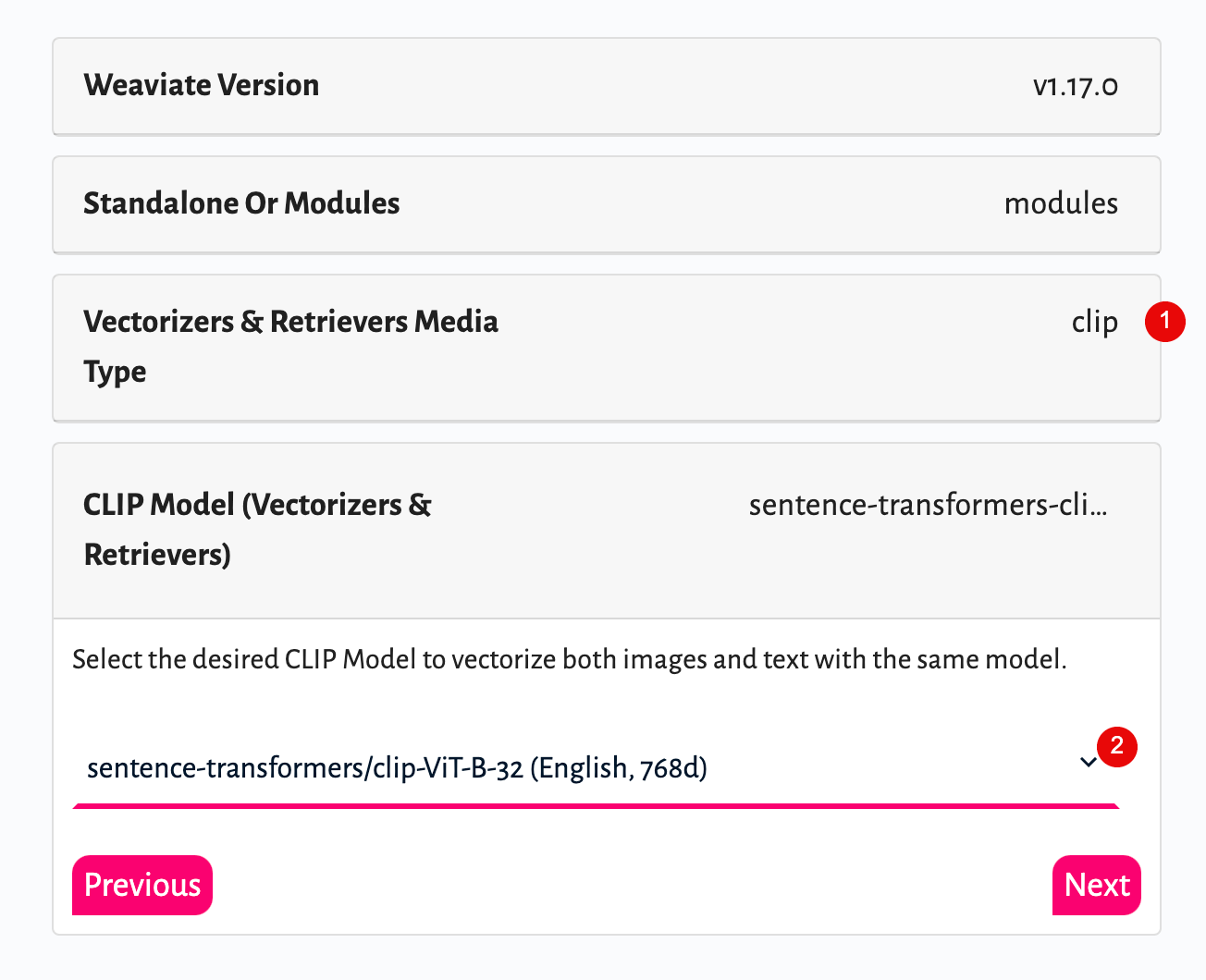 Image wpsolr-weaviate-configurator-text2vec-clip-docker.png of Weaviate with CLIP text-to-image