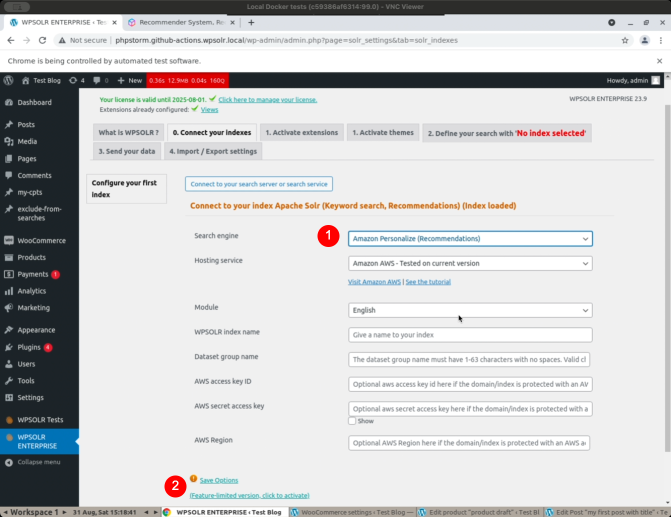 wpsolr-amazon-personalize-create-index-step-choose-engine-1
