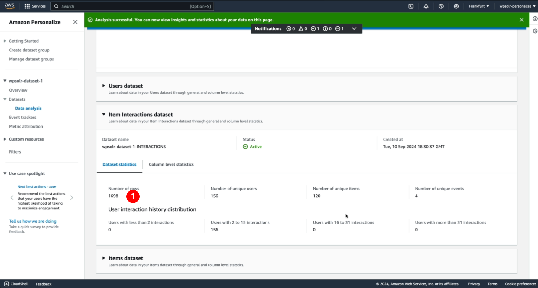 Image wpsolr-amazon-personalize-end-analysis.png of Amazon Personalize