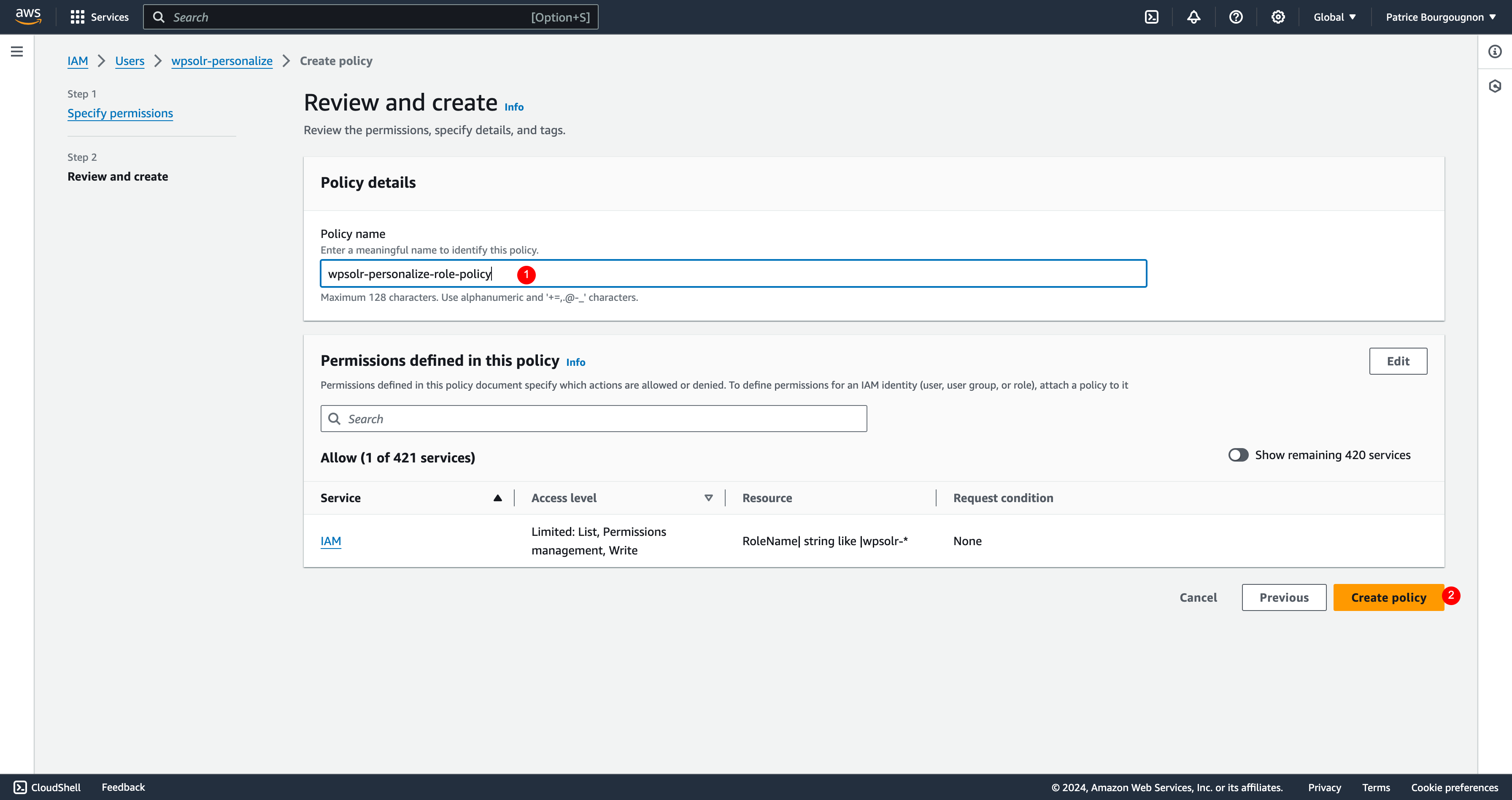 Image wpsolr-amazon-personalize-iam-add-role-policy-3.png of Amazon Personalize