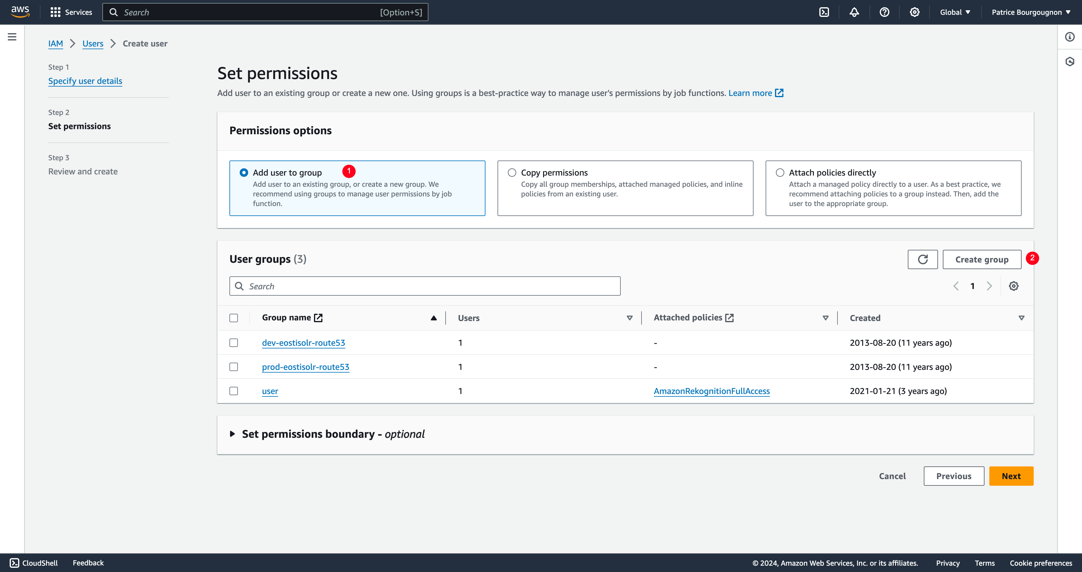 Image wpsolr-amazon-personalize-iam-user-permissions.png of Amazon Personalize