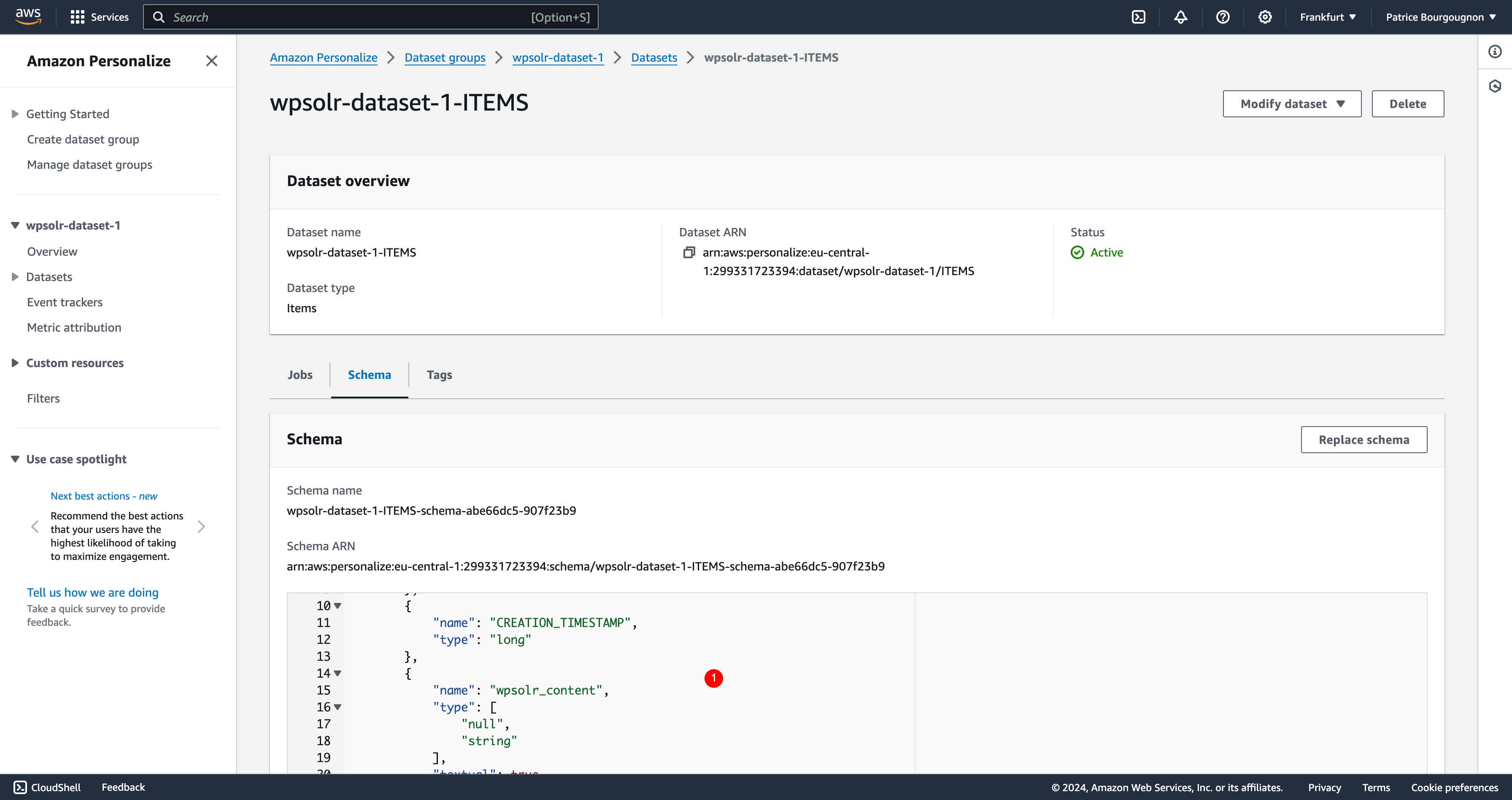 Image wpsolr-amazon-personalize-indexing-4.png of Amazon Personalize