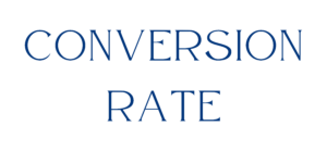 Conversion rate