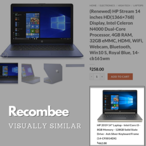 Recombee - Visually similar recommendations