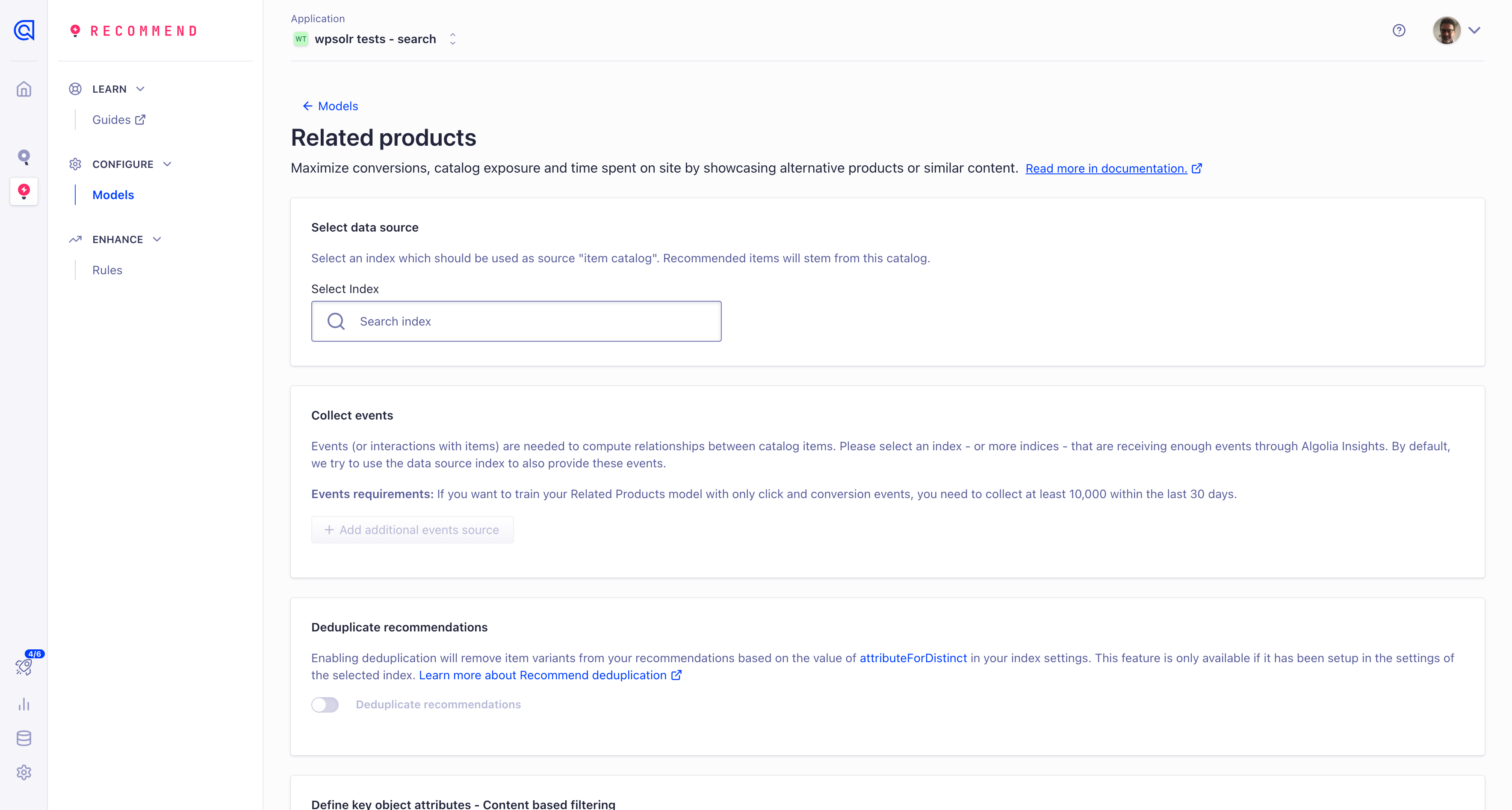 Image algolia-model-related-products.png of Algolia recommendations guide