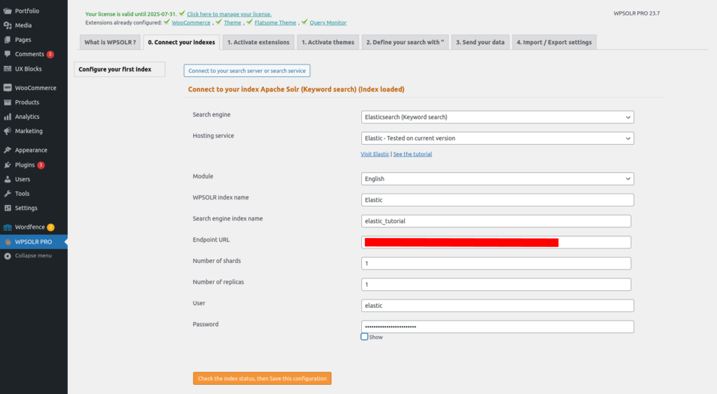 WPSolr Pro : set the ELastic data