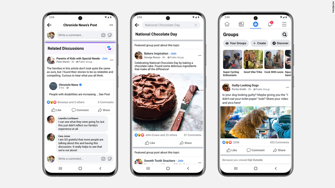 Facebook related posts