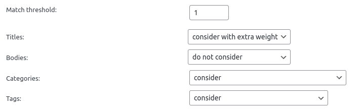 Change value weights for YARPP