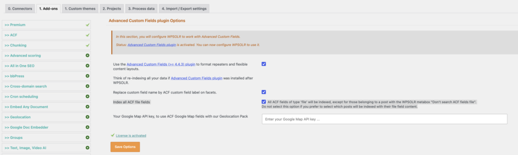 Image wpsolr-add-on-acf-for-chunking-1024x307.png of Configure WPSOLR Parsing and Chunking
