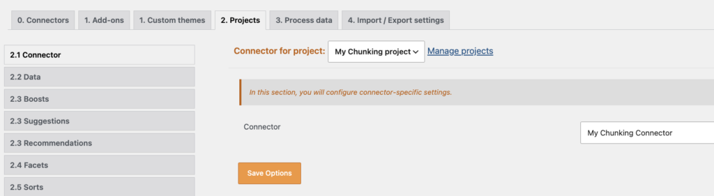 Image wpsolr-chunking-assign-chunking-project-1024x281.png of Configure WPSOLR Parsing and Chunking