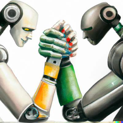 DALL·E 2023-05-27 14.21.04 - arm wrestling between two robots, painting