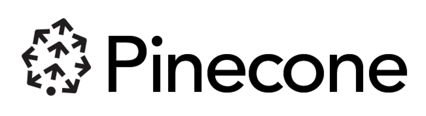 pinecone logo black