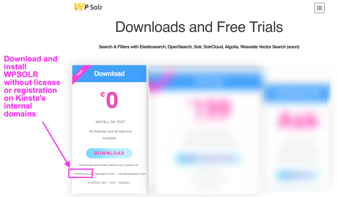 wpsolr-no-license-on-kinsta-internal-domains